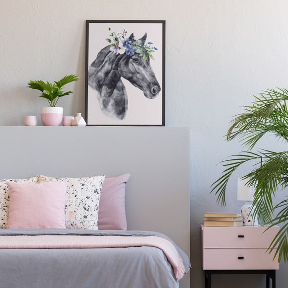 Wall Art Horse Portrait Print Poster Unframed - Picture 3 of 12